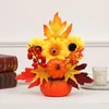 Dekorativa blommor 1 Set Pumpkin Autumn Harvest Pography Prop Halloween Party Thanksgiving Ornament Home Artificial Decoration