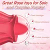 Sex Toy Massager Rose Sucking Vibratori Giocattoli Femmina Leccate di lingua Stimolatore del vuoto Vagina Massager Adulti Merci per le donne