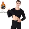 Mäns Sleepwear Fanceey Winter Thermo Underwear Thermal Men Thick Fleece Long Johns Men Thermal Clothing Sports Compression Underwear For Men T221017