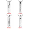 Party Favor DHL Stock Personalized Cross Keychain Engraved Love Keyring Gift for Couples Girlfriend Boyfriends Key Chain Rings FY5620 P1017