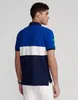 Neues Sommer-Baumwollhemd mit kurzen Ärmeln. Herren-T-Shirt mit Farbblockierung, europäischer und amerikanischer Sportmode