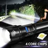 Flashlights Torches Super Bright Zoom USB zaklamp Z4 XHP50 Tactische Torch USB oplaadbaar waterbestendig super heldere buitenlantaarn camping L221014