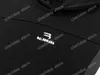 xinxinbuy Männer Designer Hoodie Pullover Paneled Reißverschluss Brief Stickerei Paris Rundhals Frauen Schwarz Lila Gelb XS-L
