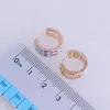 Hoop Earrings Top Quality Dexterous Little Resin Yellow Gold Color X0520