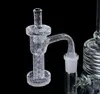 Conjunto Terp Slurper com acessórios para fumar de quartzo Jateamento de areia sem costura Totalmente soldado grosso Liquidificador de quartzo Spin Banger FWQB21 FWQB22