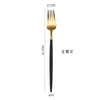 Dinnerware Sets 304 Stainless Steel 1pc Cutlery Set Black Gold Kitchen Silverware Steak Knife Tableware Spoon Fork Chopstick Dropship