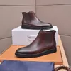 Nuevos botines para hombre, botas para motocicleta, zapatos de vestir, pisos para exteriores, zapatos elegantes de diseñador para hombre, talla de cuero 38-45