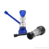 accessori per il fumo di tubi Mini narghilè per fumare sigaretta Metallo Pipa ad acqua Schermo Pipa in vetro Piccolo Shisha bong dab rig