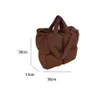 Sacs de soirée automne hiver grande capacité sac à bandoulière pour femmes espace rembourré coton plume vers le bas grand fourre-tout couleur solide marque femme sac à main L221014