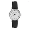 Avanadores de punho Mulheres Relógios Senhoras Pulseiro de ouro rosa Small Leather Straplelet Watch For Girls Gift Relogio Feminino Relógio