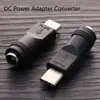 Verlichtingsaccessoires DC Power Adapter Converter 5.5x2.1mm vrouwelijke aansluiting naar USB Type C mannelijke connector DCTO USBC voor laptop notebook Computer 10pcs D2.5