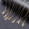 Pendant Necklaces European And American Selling Crown 26 English Letter Necklace Women Simple Fashion Personality