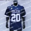 Maillots de football Toledo Football Jersey NCAA College Dequan Finn Peny Boone Jamal Turner Dallas Gant Johnson Newton Kareem Hunt Stuart Lowe Blankumsee Ford