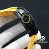 Engrwolf Watch R RM11-03 시리즈 7750 자동 타이밍 기계식 노란색 테이프 남성 시계