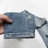 贅沢5A特大のメンズジーンズバーブデザイナーパンツTB刺繍ズボンの男性女性ゆるんだ4xl 5xl 6xl