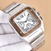 Mens Watch Quartz Movement Watches Sapphire 방수 스테인레스 스틸 손목 시계 51mm Montre de Luxe