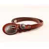 Belts Second Leather Carving Adjustable Waist Sealing Belt Yalabovso 2022 Autumn Retro Slivery Metal Waistband For Woman