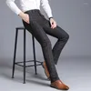 Suits 2022 Men's Dress Plaid Business Trousers Classic Retro Loose Straight Casual Large Size Fashion Wedding Suit Pants
