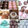 Bakeware Tools Chocolate Silicone Mold Hemispherical Cocoa Bomb Molds For Baking Bombs Semi-Circular Jelly 4Pcs