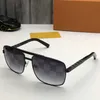 Vintage zonnebril vierkante dameszonnebril Mode heren Designer Shades Golden Frame zonnebril UV400 Gradiënt Luxe merk Metalen frame piloot