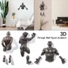 Decorative Objects Figurines Imitation Copper Wall Decor Abstract Character Resin Rock Climbing Man Statue Sculpture Background Ar248d
