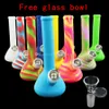 sigaretta del negozio di fumo New Silicone Water Pipe Bong in silicone 7.5 Altezza shisha beaker narghilè per fumare vaporizzatore di cera alle erbe secche Bong portatile