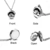 Choker Lotus Pattern Stainless Steel Essential Oil Diffuser Locket Necklace Pendant Jewelry With 8pc Pad