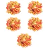 Decorative Flowers 5x Fall Leaf Garland Decor Leaves Hanging Wedding For Home Restaurant