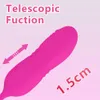 Massager Powerful Rose Silicone Vibrator Female Stimulator Oral Clit Tongue Licking Dildo Thrusting Egg Adult for Women