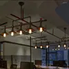 Pendelleuchten Edison Industrial Retro Loft-Stil Vintage-Leuchten Ausstattung 3 Bar Esszimmer Seilrohrlampe Hängeleuchte