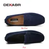 49 Sapatos homens vestido dekabr tamanho casual panos de couro genuíno mocassins escorregarem os planos do sexo masculino 22102 80