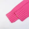 Maglioni da donna autunno e inverno nicchia stile coreano maglione rosa pullover fiore sciolto pigro lavorato a maglia occidentale