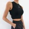 Kvinnors tankar Sexiga rygglösa kvinnor Tank Top Bandage Slim Crop Summer 2022 Casual Streetwear Tops Solid Cotton Soft Criss Cross