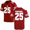NCAA College Wisconsin Badgers Football Jersey University 6 Corey Clement 20 James White 28 Montee Ball 25 Melvin Gordon III 1 Piggery Red White Stitched Breathable