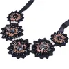 Choker 2022 Beauty Handmade Handmerly Maxi Necklace Women Black Ribbon Bruff