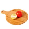 Bamboo Kitchen Chopping Block Wood Home Cutting Board Cake Sushi Plate Serving Trays Bread Dish Fruit Plate Tray LLFA