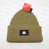 Chapéu de inverno gorro designer crânio bonés de malha letras geométricas para homem mulher chapéus 7 cores sólida dome3803268