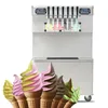 Free shipping to door Kolice large capacity 7 flavors frozen yogurt soft serve ice cream making machine snack food equipment with precooling