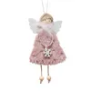 Navidad Xmas Tree Pendant الحلي 2023 هدايا العام الجديد Dristric Angel Dolls Decorty Christmas for Home Natal Noel Deco