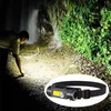 Ficklampor facklor bärbara xpe kraftfulla LED -strålkastare USB laddningsbar camping fiske ficklampa vattentätt 18650 batterimagnet huvud lampor lampor l221014