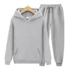 Bluzy męskie 2022 Dam Casual Wear Suit Sportswear Solid Color Pullover Spods Autumn and Winter Mash