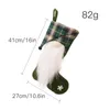 UPS New Christmas Socks Candy Candys Bag Faceless Doll Christmass Plaid Regalo di festa per bambini Ciondolo RRA524