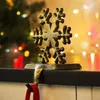 Decorações de Natal Snowflake Seting Helder Ganches Skid Mantel Hanger para lareira grátis