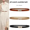 Cintos da marca de moda de luxo Trend Belt Belt feminino OL Couro All-Match Dress Troushers Simple Thin