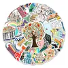 Inspirational Reading Stickers 50PCS Positive Sticker for Kids Teens Students Teachers Vinyl Waterproof Book Water Bottle Computer Laptop Stickers Pack YD-430