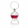 2 i 1 fotbollsflasköppnare Keychain Qatar World Cup Flag Mini Easy Can Opener Beer Ring Wine Jar Openers JNB16445