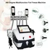 Body Slimming Machine 7 In 1 Cryolipolysis 360 Degree Cooling Fat Freeze Weight Reduction Skin Tightening Equipment Lipo Laser 40k Cavitation RF Face Lift Tool