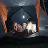 Colorful LED Hanging Lamp Portable Drawstring Tent Camping Light Retro Lighting Home Pull Cord Bulb Battery Powered