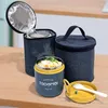 Dinnerware Sets 710ML Stainless Steel Thermal Bento Lunch Box With Spoon Jar Insulated Soup Lunchbox For Kids Women