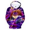 Erkek Hoodies Fashion 3D Anime Meliodas Erkekler/Kadın Sweatshirt Harajuku Hip Hop Gençler Karikatür Uzun Kollu Sonbahar Kış Tops